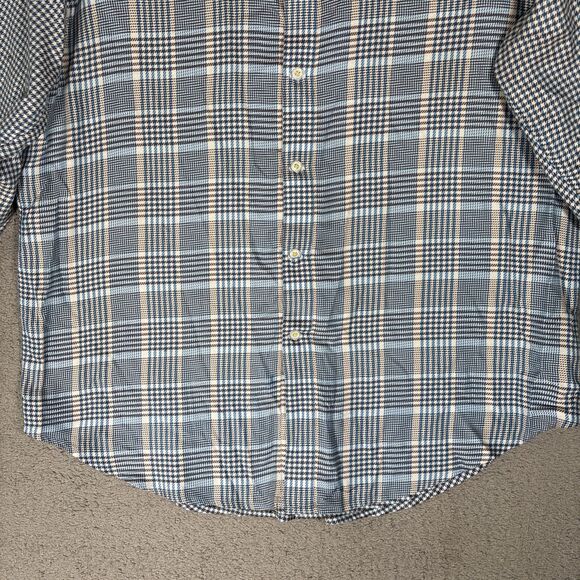 Robert Graham Shirt Men’s Size 2XL Houndstooth Plaid Flipcuff Mixed Media Luxury - Picture 7 of 16